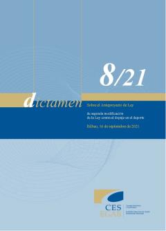 Dictamen 8/21 sobre el Anteproyecto de Ley de segunda modificación de la Ley contra el dopaje en el deporte